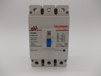 Bill MCCB 80 Amp Triple Pole 80A 3 Phase Breaker Memshield 2 MFL803 TLF803 - Image 2