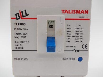 Bill MCCB 80 Amp Triple Pole 80A 3 Phase Breaker Memshield 2 MFL803 TLF803 - Image 5