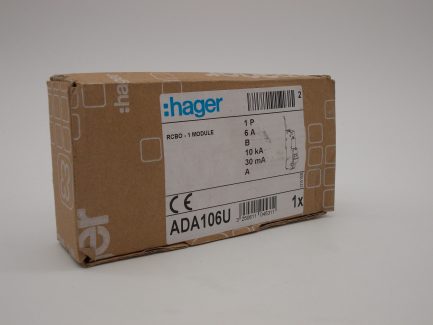 Hager RCBO 6 Amp 30mA Type B 6A 104531 B6 ADA Range ADA106U NEW - Image 6