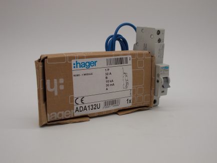 Hager RCBO 32 Amp 30mA Type B 32A 104536 B32 ADA Range ADA132U NEW